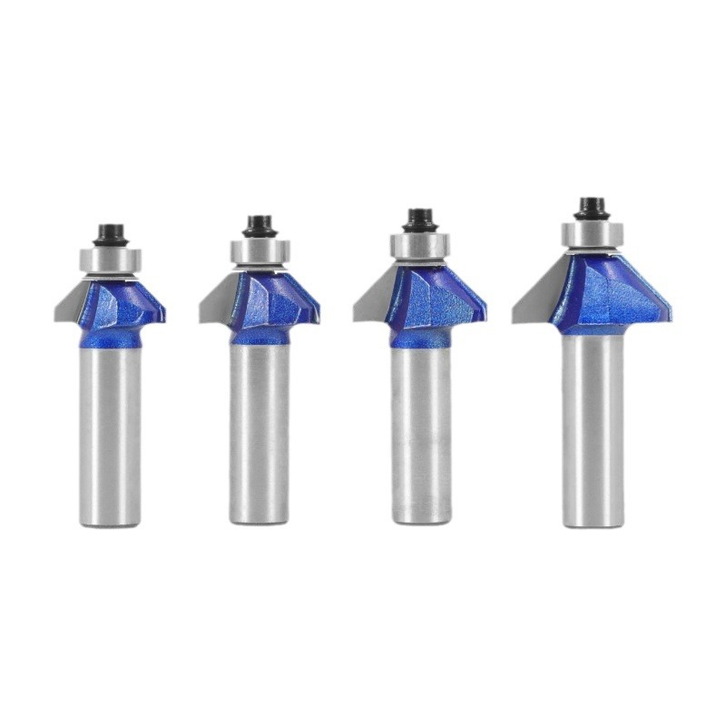 Professional‑grade 45° carbide bevel router bit wood bevel‑edge trimming cutter (3) Professional‑Grade 45° Carbide Bevel Router Bit, Woodworking Bevel‑Edge Trimming Cutter for Trimming Machine - Image 1