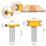 Radius Glue Joint Router Bit, Rounded T-Type Tenon Bit, Wood Panel Splicing & Riveting Woodworking Router Bit for Engraving Machine - Image 3