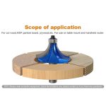 Woodworking Roundover Router Bit, R Chamfer Alloy Cutter for Edge Rounding & Trimming Machine - Image 3