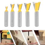 Wood Dovetail Router Bit, Rebate Tenon Cutter, Honeycomb Joint Tool for Grooving on Milling Machine - Image 3