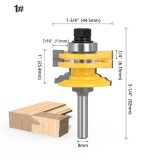 Glass Window Frame Router Bit, Reversible Door Window Tenon Joint Woodworking Cutter for Cabinet Door Processing - Image 2