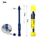 Staggered Flute Triangle Drill Bit, Sharp Wear-resistant Serrated Drill for Tile & Glass Drilling - Image 3