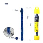 Staggered Flute Triangle Drill Bit, Sharp Wear-resistant Serrated Drill for Tile & Glass Drilling - Image 4