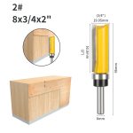 Woodworking trimmer cutter single bearing profile‑copy router bit for wood edge processing