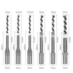 Woodworking Square Mortise Drill Set, Square Eye Salad Drill for Tenon and Lock Hole Machining - Image 3