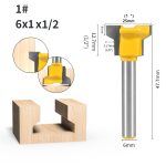 Drawer Lock Router Bit 1/4 Inch Shank, T-slot Milling Cutter for Drawer Joint Wood Engraving - Image 3