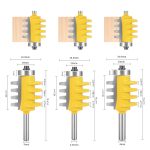 Superhard Alloy Taper Tooth Tenon Router Bit, Wood Panel Splice Milling Cutter for CNC Engraving and Wood Routing Machine - Image 2