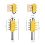 Superhard Alloy Taper Tooth Tenon Router Bit, Wood Panel Splice Milling Cutter for CNC Engraving and Wood Routing Machine - Image 3