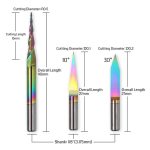 Tapered Ball Nose Bit, Tungsten Carbide Woodworking Router Bit for CNC Engraving, Plastic, Wood, Aluminum & PCB Machining - Image 3