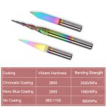 Tapered Ball Nose Bit, Tungsten Carbide Woodworking Router Bit for CNC Engraving, Plastic, Wood, Aluminum & PCB Machining - Image 2