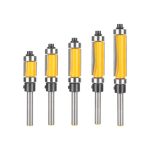 Top‑Bottom Double Bearing Double Flute Carbide Trimming Router Bit, Woodworking Router Bit for Wood Trimmer - Image 3