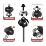 Tungsten Carbide Convex Round Router Bit, Edge Grooving Milling Cutter for Hidden Slots on Furniture and Plaques - Image 2