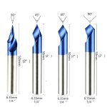 V Bit CNC Tool, Tungsten Carbide Engraving Woodworking Router Bit for Store Sign, Acrylic and PVC Machining - Image 2