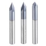V Engraving Bit, Tungsten Carbide Woodworking Router Bit, Sheet Grooving Cutter for Aluminum CNC Engraving