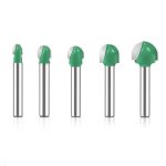Round Nose Bits Bottom‑Cavity Carbide Woodworking Router Bit for Aluminum Composite Panel Grooving Wall Panel Folding