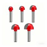 8mm Shank Carbide Ball Nose Round Nose Bits, Semicircle Lace Relief Woodworking Router Bit for CNC Engraving