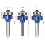 Four Flute Roundover Milling Cutter, Wood Edge Banding R Chamfer Router Bit - Image 4