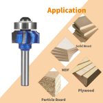 Four Flute Roundover Milling Cutter, Wood Edge Banding R Chamfer Router Bit - Image 2