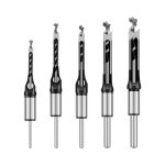 Wood Square Hole Drill Bit, Square Hole Cutter, Mortise Chisel Bit with Core for Woodworking Square Boring