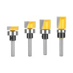 Large Diameter Bottom Cleaning Router Bit, Tungsten Carbide Grooving Cutter for Hand‑Held Trimmer Woodworking Surface Scraping & Slotting