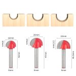 6mm Shank Carbide Ball Nose Round Nose Lace Woodworking Router Bit for Round Nose Bits - Image 2