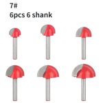 6mm Shank Carbide Ball Nose Round Nose Lace Woodworking Router Bit for Round Nose Bits