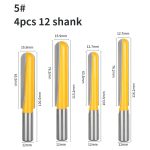 12mm Shank Extended Deep Round Bottom Router Bit, U-Slot & Double Arc Cutter - Image 5