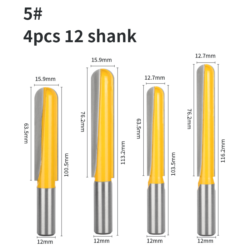 Router bit speed chart reference with deep round nose cutters