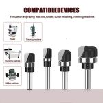 Router bits buying guide showing common profiles and machine types