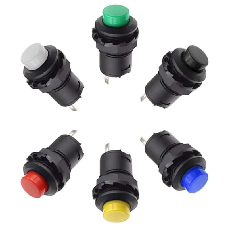 pb-003 12mm instantaneous switch DS428 DS427 self-locking pushbutton switch DS-427/428 reset switch - Image 1