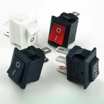 Multi‑color rocker boat‑type switches for electronic devices