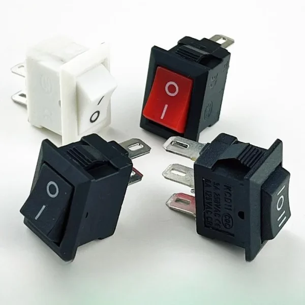 Multi‑color rocker boat‑type switches for electronic devices