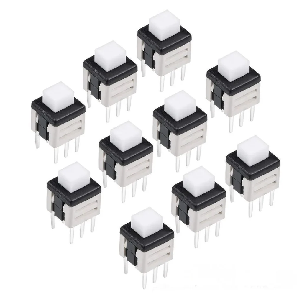 Tact switches for electronic PCB circuit boards