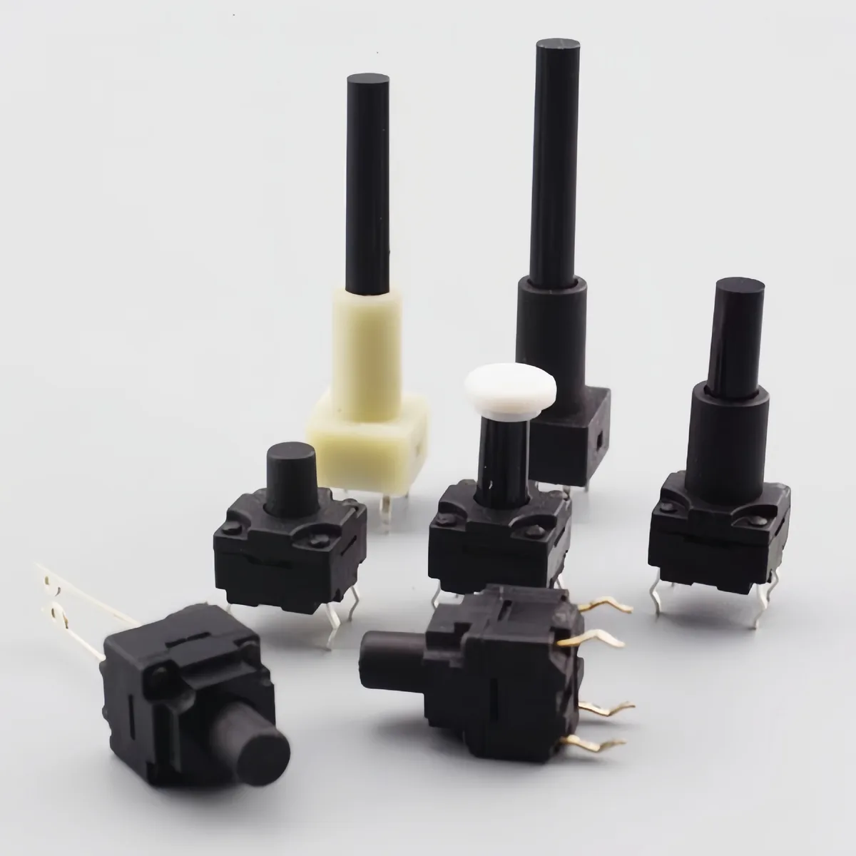 wts-001 6X6 Micro Switch for Soy Milk Maker, Waterproof Light-Action Switch with Sleeve, 4-Pin Micro Small Button Switch - Image 1