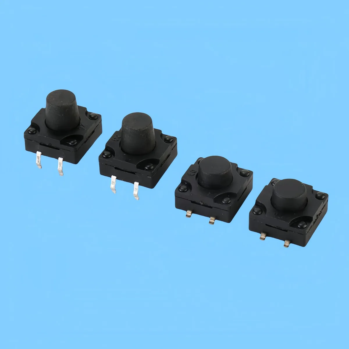 wts-002 Supply TS-F004 tactile switch, 4-pin, 8*8*5.5mm silent silicone soft skin button with copper pin terminals - Image 1