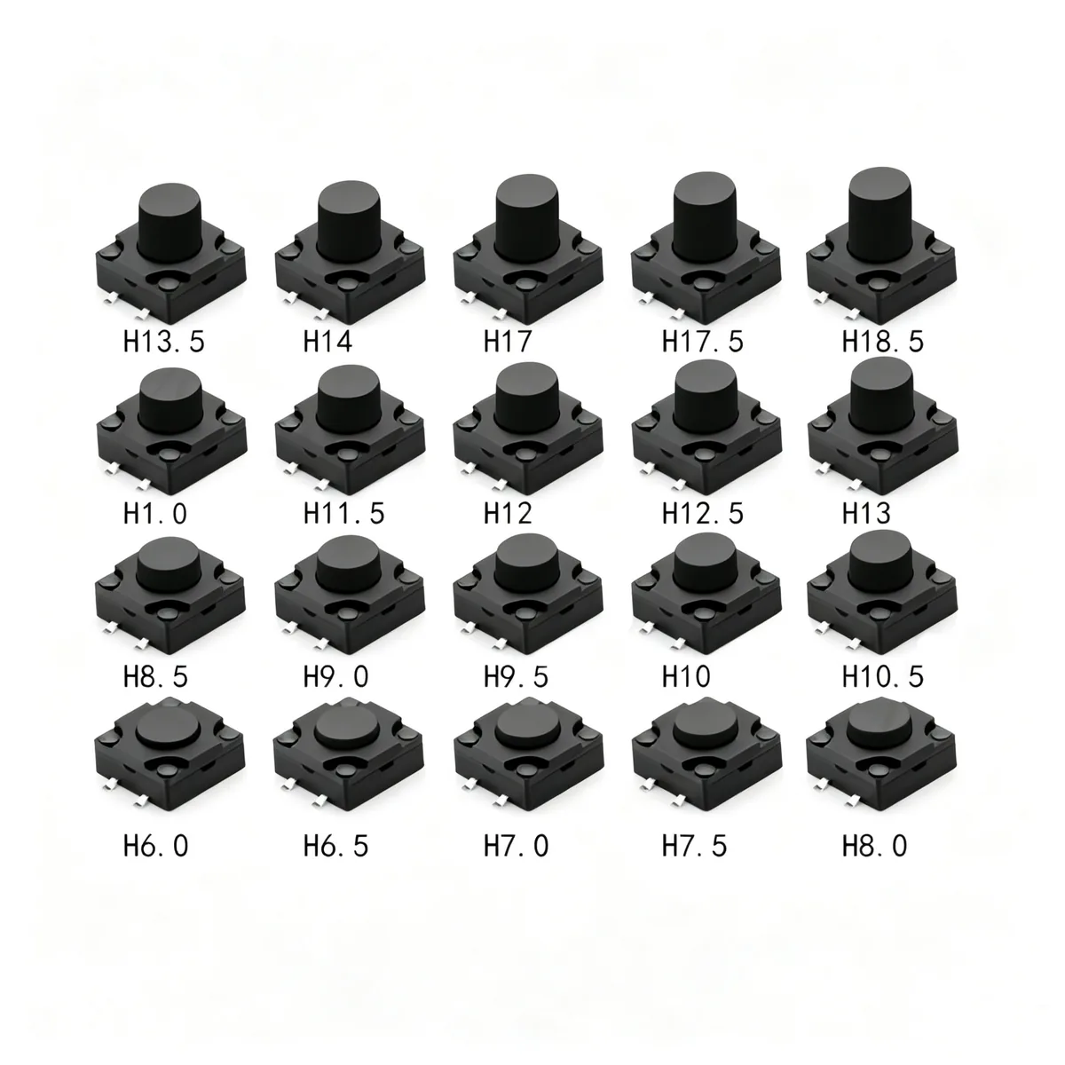 wts-005 12*12 Waterproof Touch Switch, Double-layer Waterproof Membrane Plug-in Waterproof Switch 12x12 Waterproof Button - Image 1
